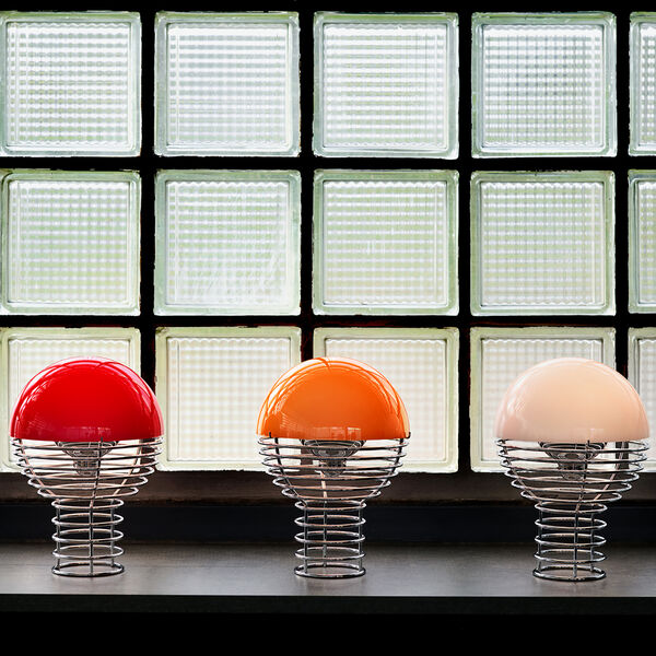 Wire Portable bordlampe, red, Verpan