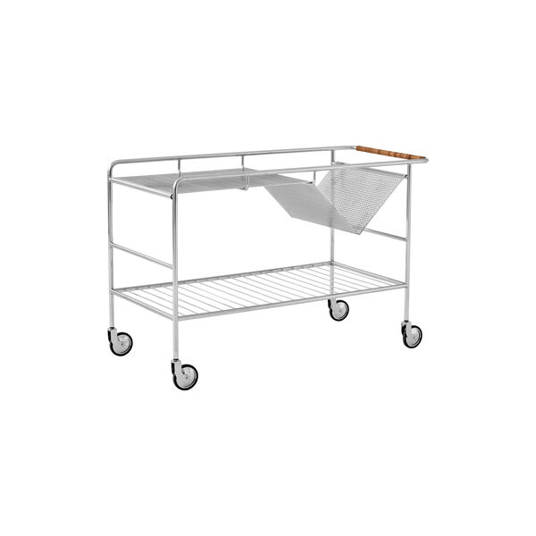 Alima NDS1 trolley, chrome/walnut, &Tradition