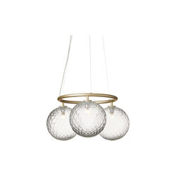 Miira 3 Circular Pendant, brass/optic clear Miira 3 Circular Pendant, brass/optic clear, Nuura