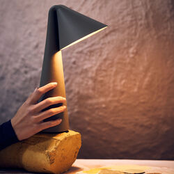 Ami Portable Table Lamp, olive stone, FRANDSEN