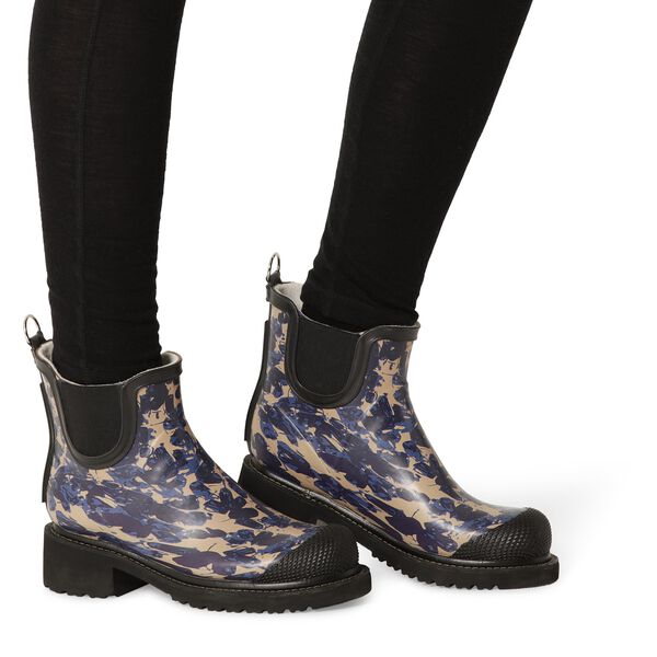 Short Rubber Boot | Beige Butterfly | Gummist&oslash;vle, Ilse Jacobsen Hornb&aelig;k