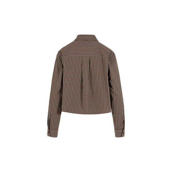 Short shirt, brown/white stripe, Coster Copenhagen