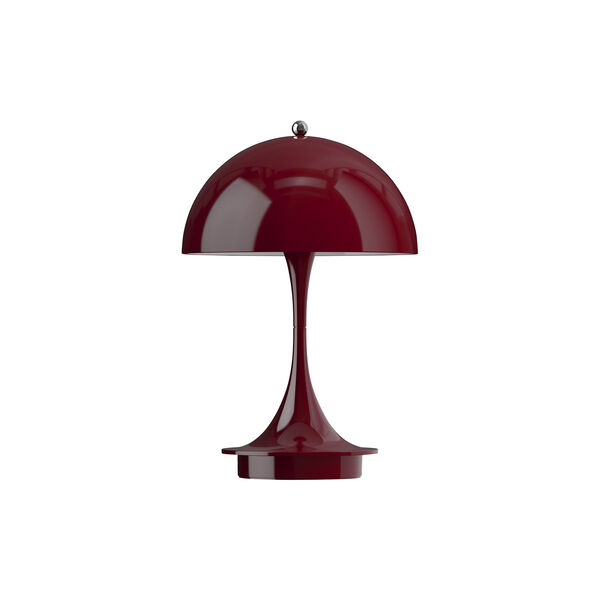 Panthella 160 Portable bordlampe, opaque burgundy, Louis Poulsen