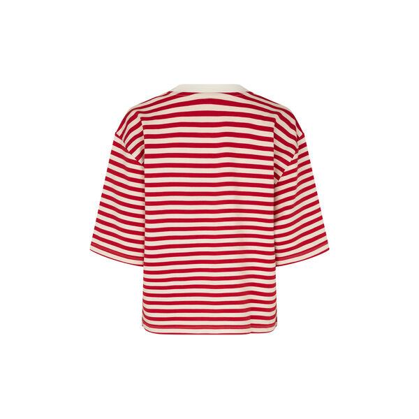 Emrys-M T-shirt, rococco red stripe, mbyM