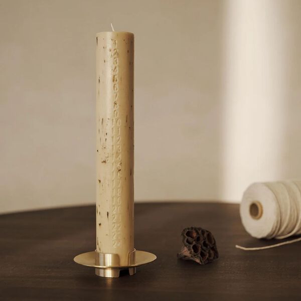 Mura Advent Candle, oat, Ferm Living