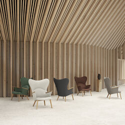 CH78 Mama Bear loungestol, umber 60337, Carl Hansen & Søn