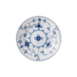 Musselmalet Riflet tallerken Ø 12 cm, Royal Copenhagen