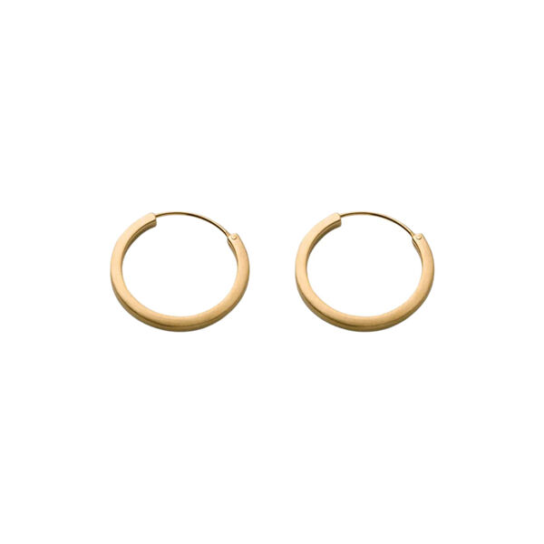 Circle&nbsp;Line&nbsp;Hoops small, forgyldt, Pernille Corydon Jewellery