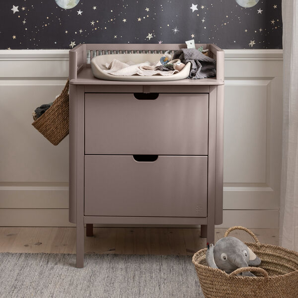 Sebra puslebordet med skuffer, jetty beige, Sebra