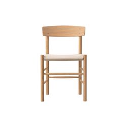 J39 Mogensen sædepolstret stol, lysolieret eg/natur kanvas J39 Mogensen sædepolstret stol, lysolieret eg/natur kanvas, Fredericia Furniture