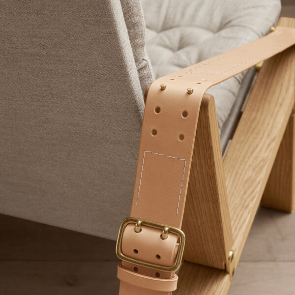 FK11 Plico loungestol, hvidolieret eg/natur, Carl Hansen & S&oslash;n