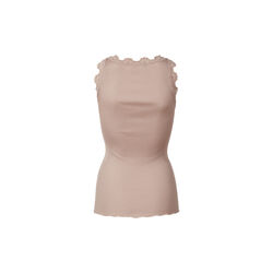 Silketop med blonder, vintage powder, Rosemunde