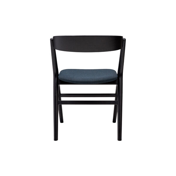 Sibast No 9 spisebordsstol, sortlakeret eg/navy, Sibast Furniture