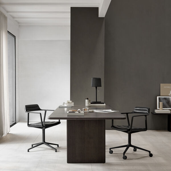 VIPP452 Swivel Chair with Castors, black/black, Vipp