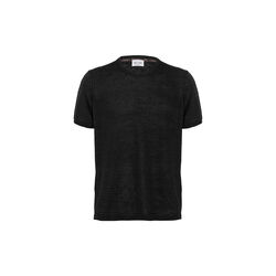 Linen T-Shirt, ebony black, SAND Copenhagen