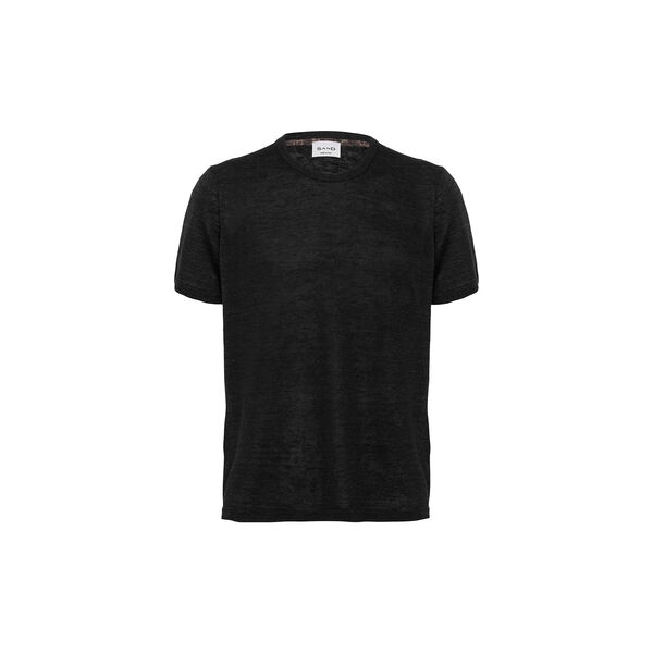 Linen T-Shirt, ebony black Linen T-Shirt, ebony black, SAND Copenhagen