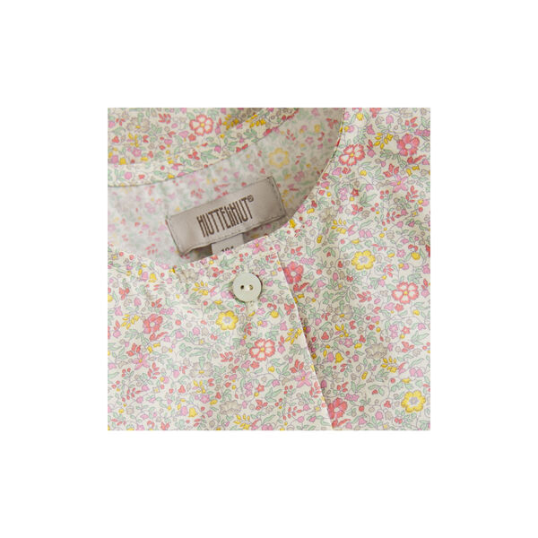 Dress SS in Liberty Fabric, double cream, HUTTEliHUT