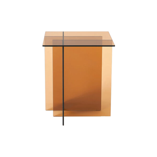 Anouk glassidebord, brun gennemsigtig, Westwing Collection