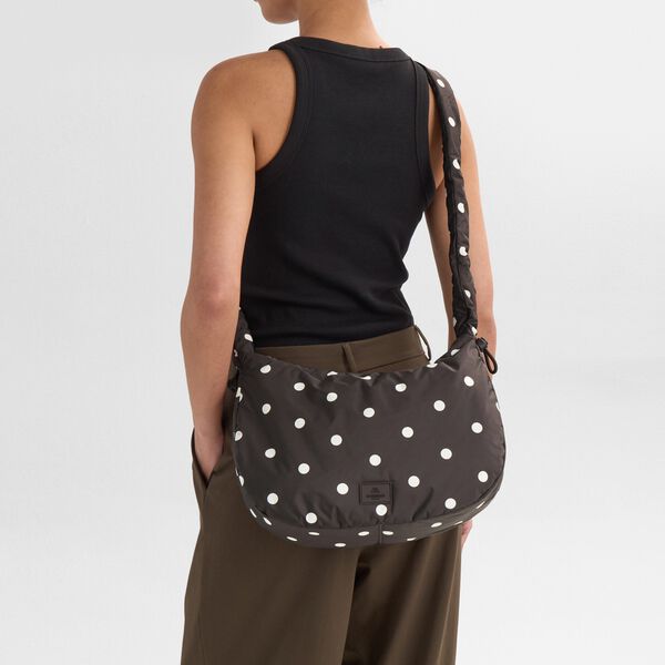 GroundMBG Bag Recycled, polka dot, brown, Markberg