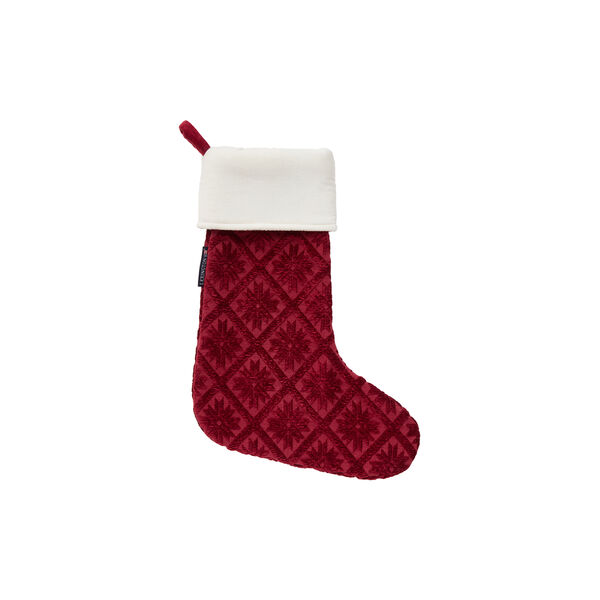 Jacquard Holiday Stocking, red, Lexington