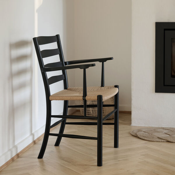 Klint Armchair, sortlakeret eg, Fredericia Furniture