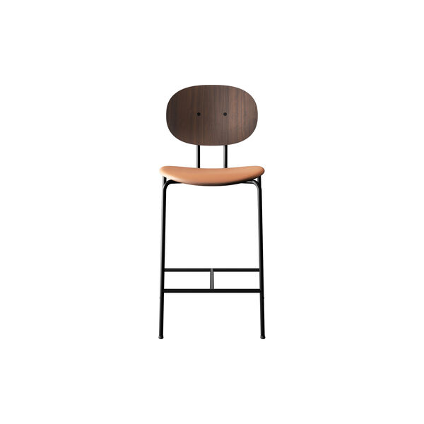 PIET HEIN Counter Chair, oiled walnut/Silk Cognac, Sibast Furniture