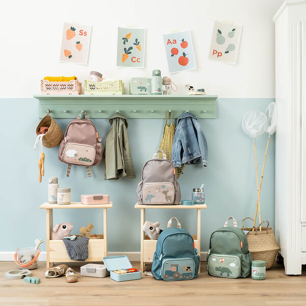 Playground madkasse m/opdeler, green, Done by Deer