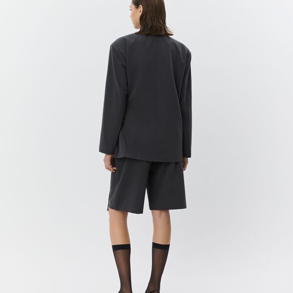 SussieSW Tie String Blazer, dark grey, Sofie Schnoor