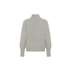 12 THE KNIT HIGH NECK | Light Grey Melange | Pullover, My Essential Wardrobe
