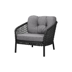 Ocean large loungestol, dark grey, Cane-line