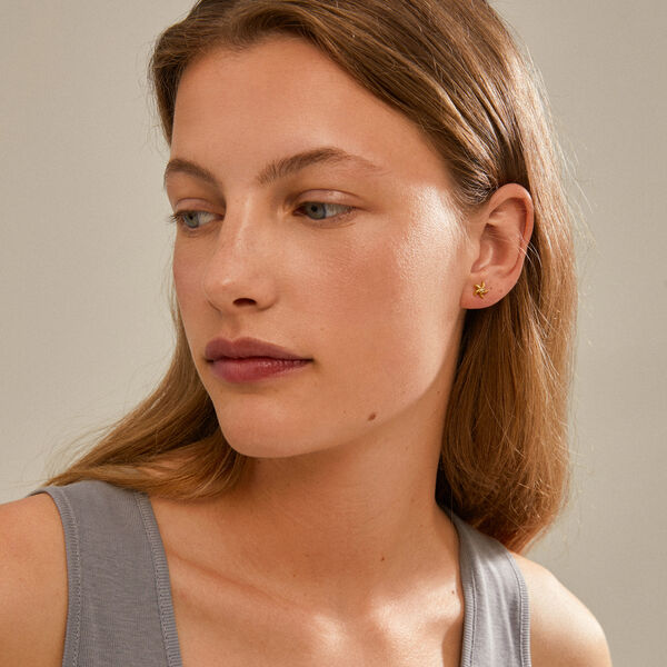 OAKLEY Starfish &Oslash;reringe, gold plated, Pilgrim