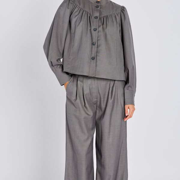 WaterlilyBBTindra Blazer, grey melange, Bruuns Bazaar