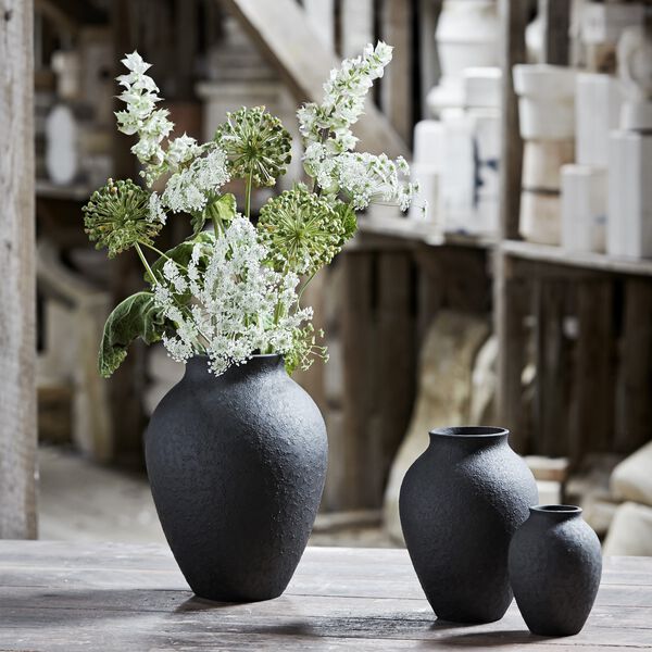 Knabstrup vase, black, Knabstrup Keramik