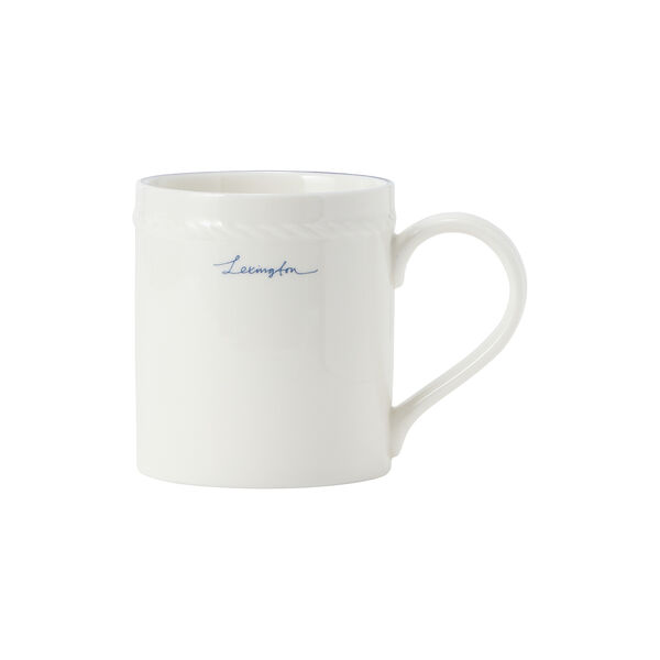 Lexington Porcelain Mug | White/Dk Blue | Krus, Lexington