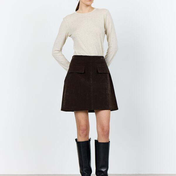 LR-NIOBA 2 Skirt, coffee LR-NIOBA 2 Skirt, coffee, Leveté Room