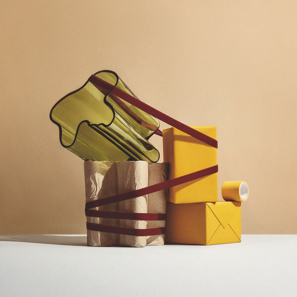 Alvar Aalto vase 20 cm, finsk sand, Iittala