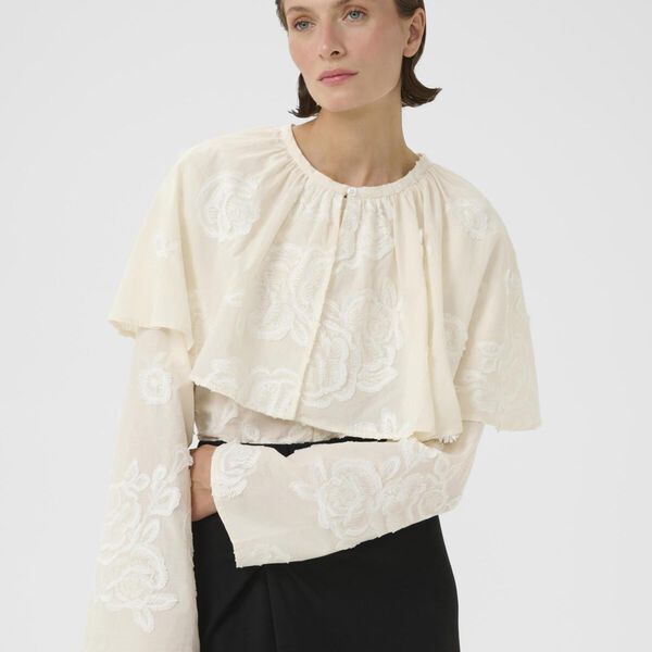 KBErmine Blouse, egret, Karen by Simonsen