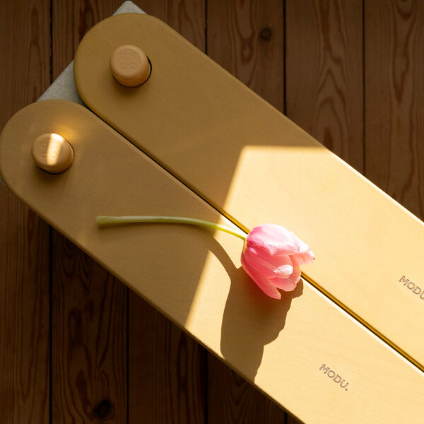 2 x balancebomme, honey yellow, MODU