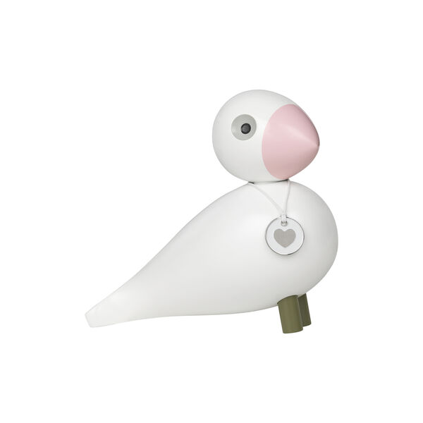 Sangfugl Love, hvid/rosa, Kay Bojesen Denmark