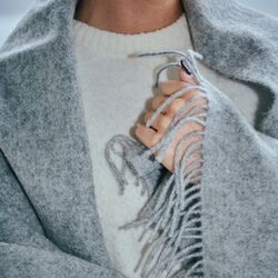 Season plaid, 00115 medium grey, Silkeborg Uldspinderi