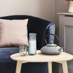 Danish Summer Milk Pitcher, blue smoke, Kodanska