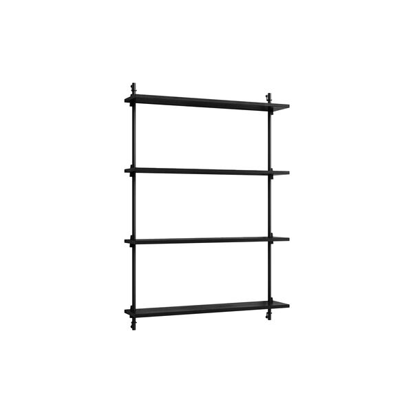 Wall Shelving &ndash; WS.115.1, black/black, MOEBE
