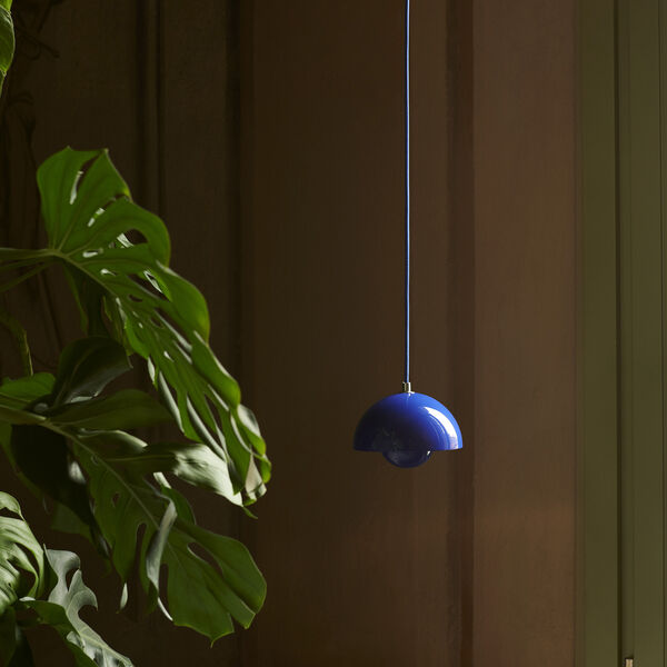 Flowerpot VP10 Pendant, cobalt blue, &Tradition