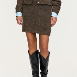 SRCamilla Skirt Knit, demitasse melange, Soft Rebels