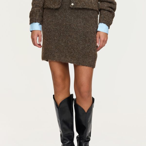SRCamilla Skirt Knit, demitasse melange, Soft Rebels