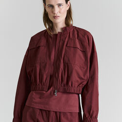 Fukkura poplin bomber jakke, maroon, BITTE KAI RAND