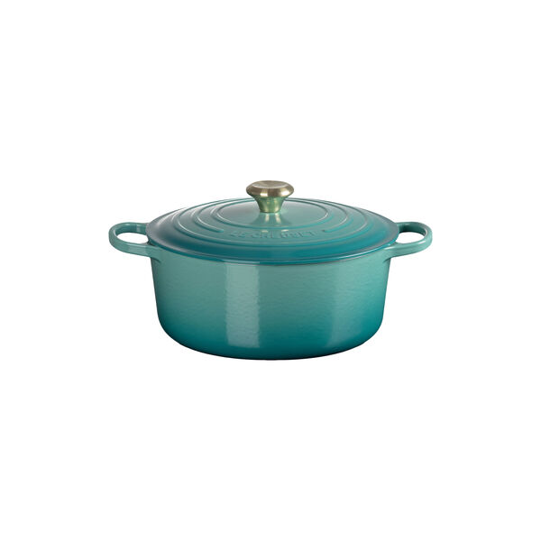 Signature rund st&oslash;bejernsgryde &Oslash; 28 cm, bleu riviera, Le Creuset