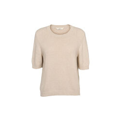 Cady SS O-neck, beige mel., Basic Apparel
