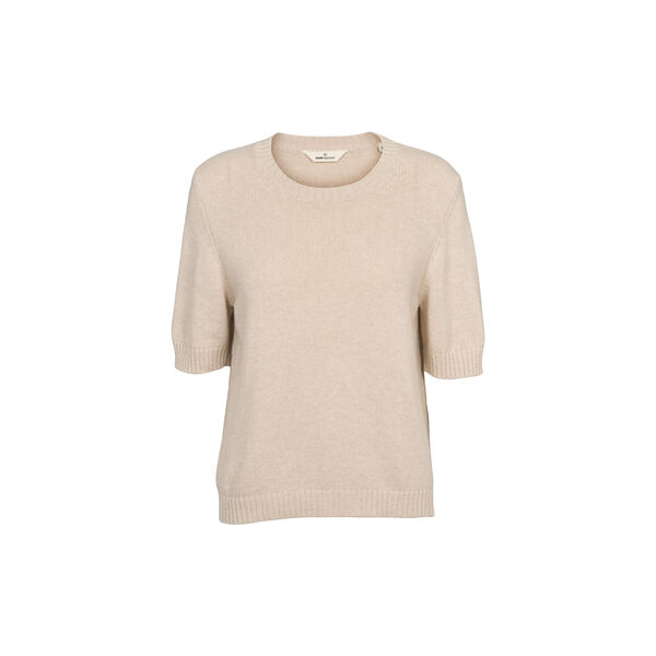 Cady SS O-neck, beige mel., Basic Apparel