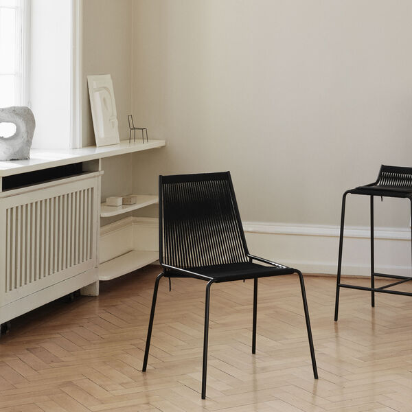 Noel Chair, black/black linen, Thorup Copenhagen